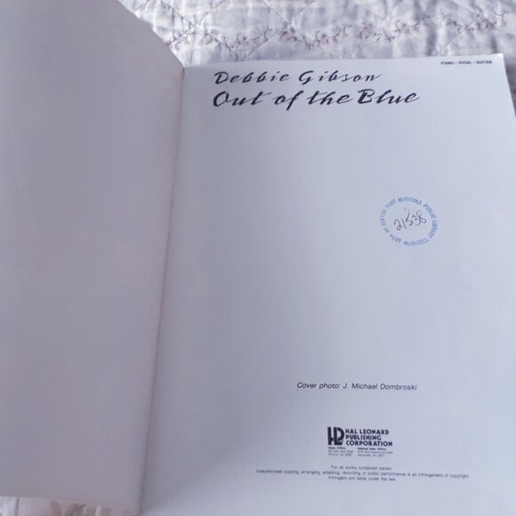 Debbie Gibson Out of the Blue Sheet Music - Picture 5 of 7